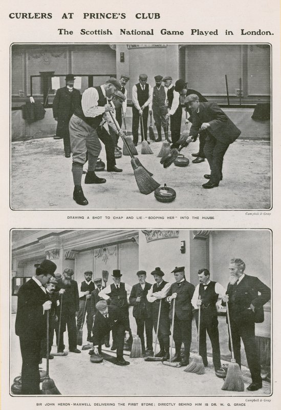 Curlers al Princes Club, il gioco nazionale scozzese a Londra da English Photographer