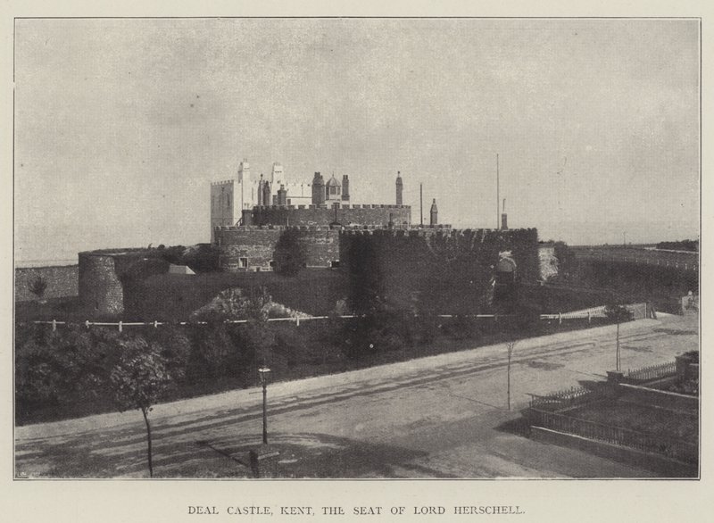 Castello di Deal, Kent, la residenza di Lord Herschell da English Photographer