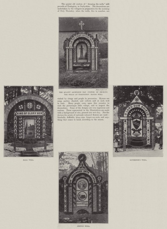 Decorazione dei pozzi a Tissington da English Photographer