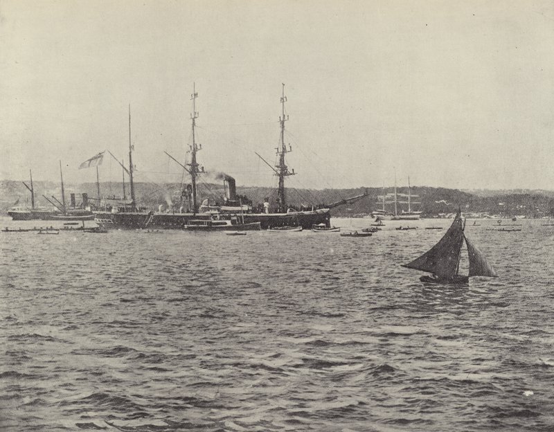 Partenza della HMS Calliope da English Photographer
