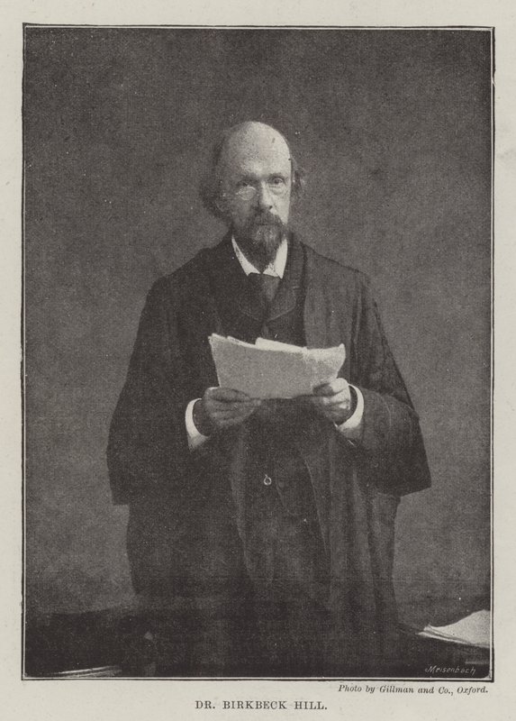 Dr Birkbeck Hill da English Photographer