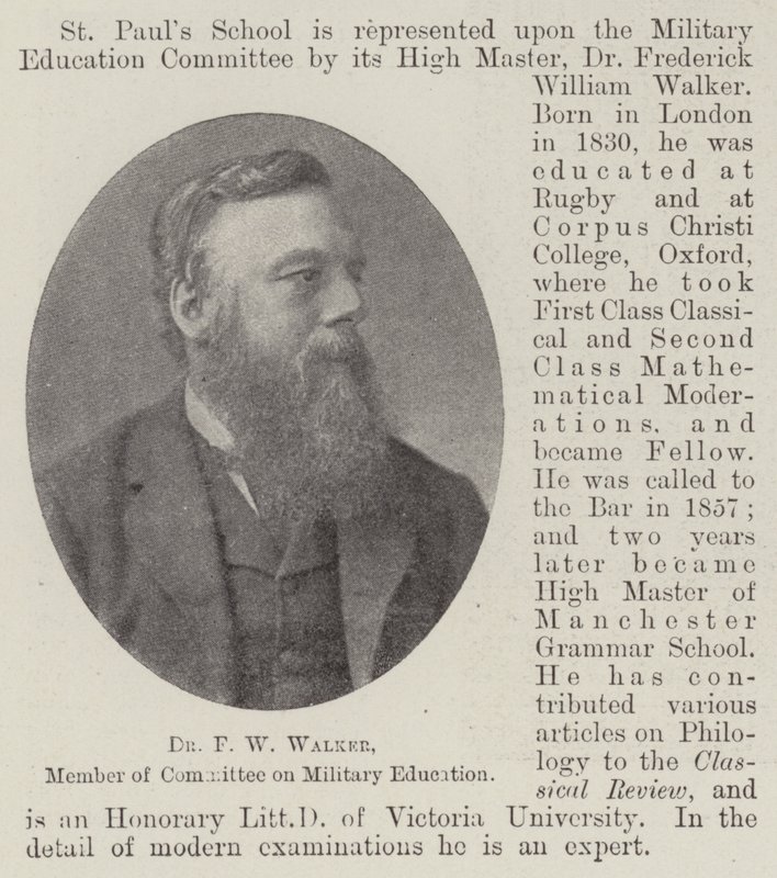 Dr F W Walker, membro del comitato per l