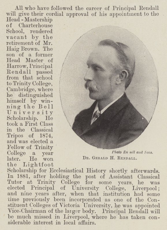 Dr Gerald H Rendall da English Photographer