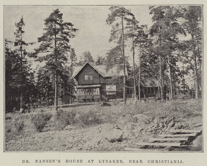 La casa del dottor Nansen a Lysaker, vicino a Christiania da English Photographer