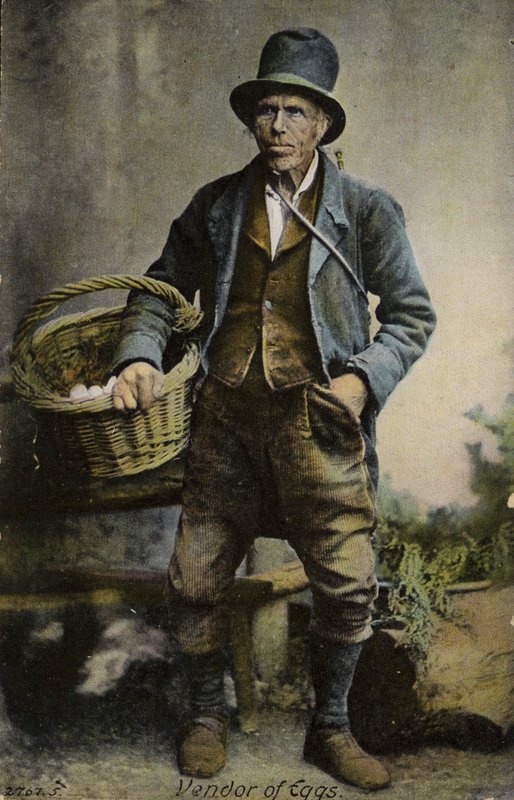 Venditore di uova da English Photographer