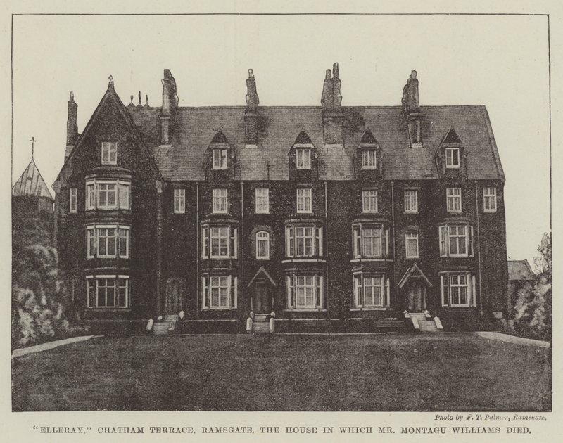 Elleray, Chatham Terrace, Ramsgate, la casa in cui morì Mr Montagu Williams da English Photographer