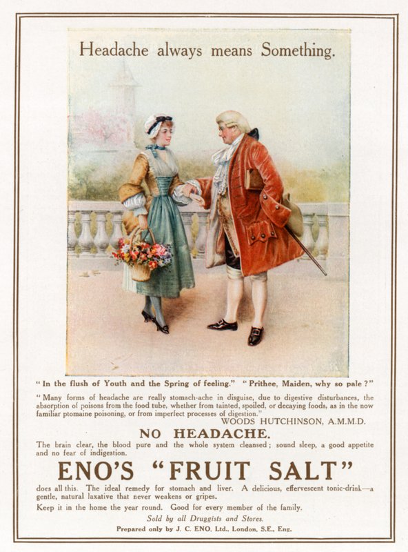 Enos Fruit Salt. Pubblicità da English Photographer