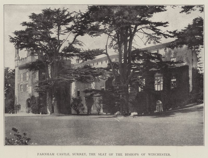 Castello di Farnham, Surrey, la residenza dei Vescovi di Winchester da English Photographer