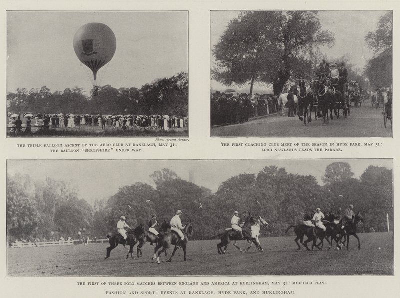 Moda e sport, eventi a Ranelagh, Hyde Park e Hurlingham da English Photographer