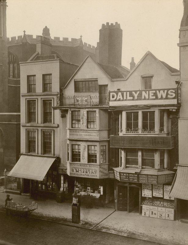 Fleet Street, Londra; lato nord con 184-186 Fleet Street da English Photographer