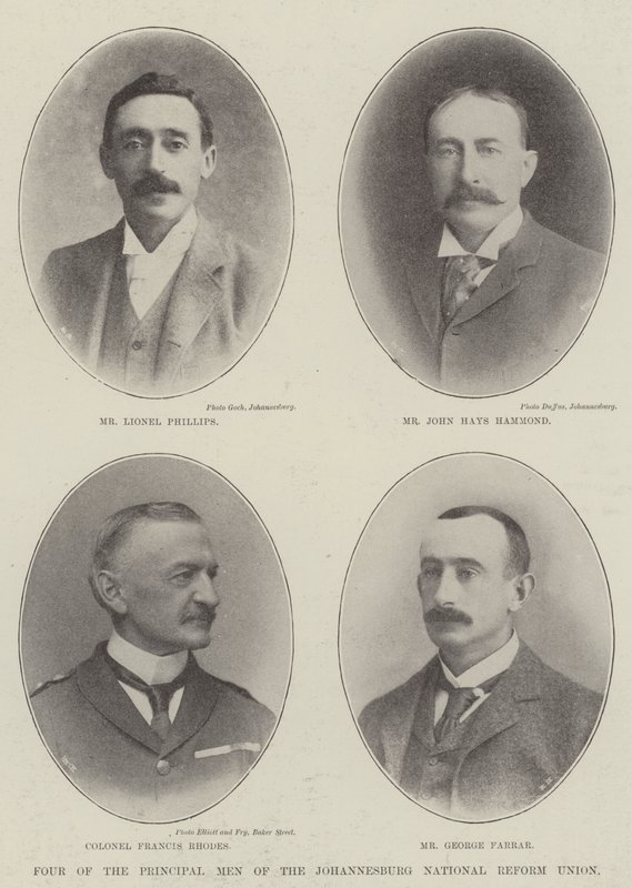 Quattro degli uomini principali del Johannesburg National Reform Union da English Photographer