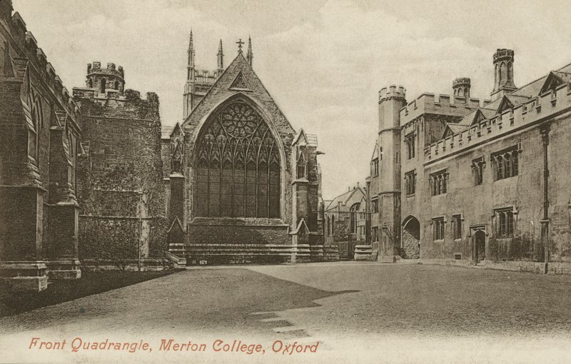 Front Quad, Merton College, Oxford, Oxfordshire da English Photographer