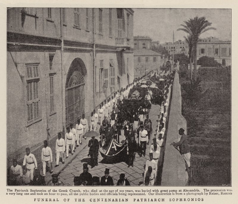 Funerale del Patriarca Centenario Sofronio da English Photographer