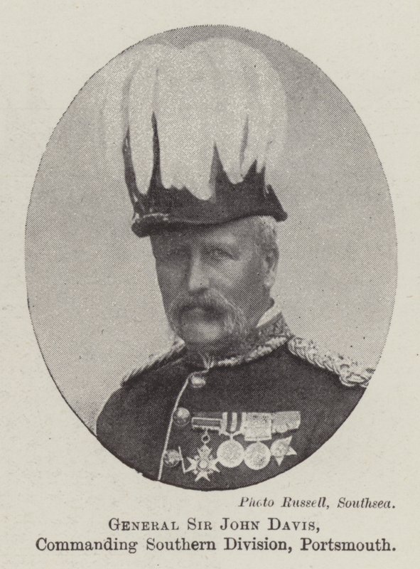 Generale Sir John Davis, comandante della Divisione Meridionale, Portsmouth da English Photographer