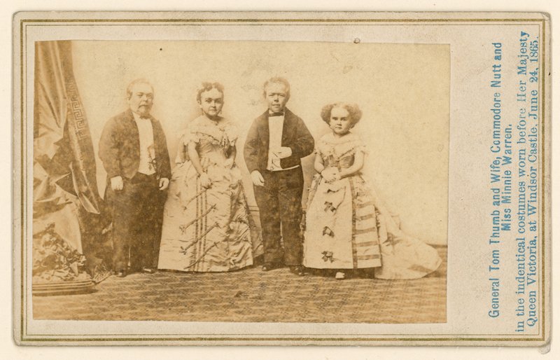 Generale Tom Thumb e sua moglie, Commadore Nutt e Miss Minnie Warren da English Photographer