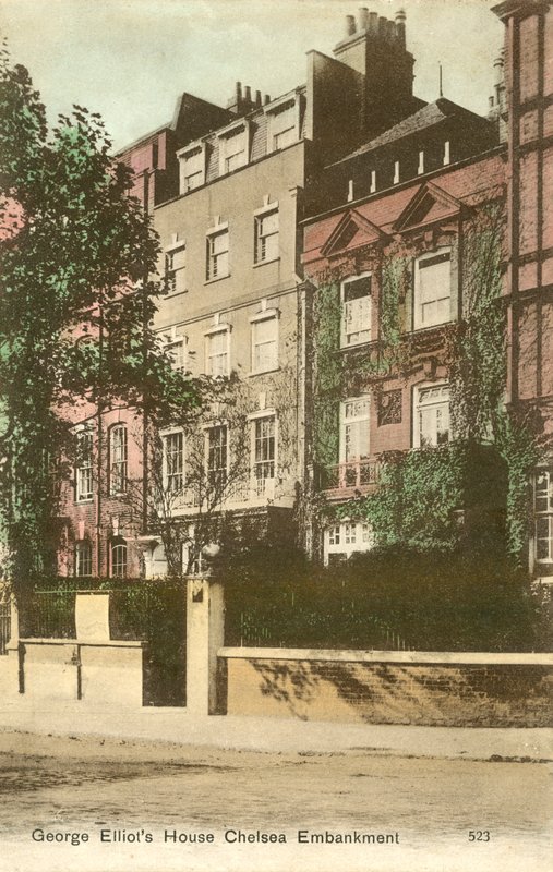 Casa di George Elliot, Cheyne Walk, Chelsea Embankment, Londra da English Photographer