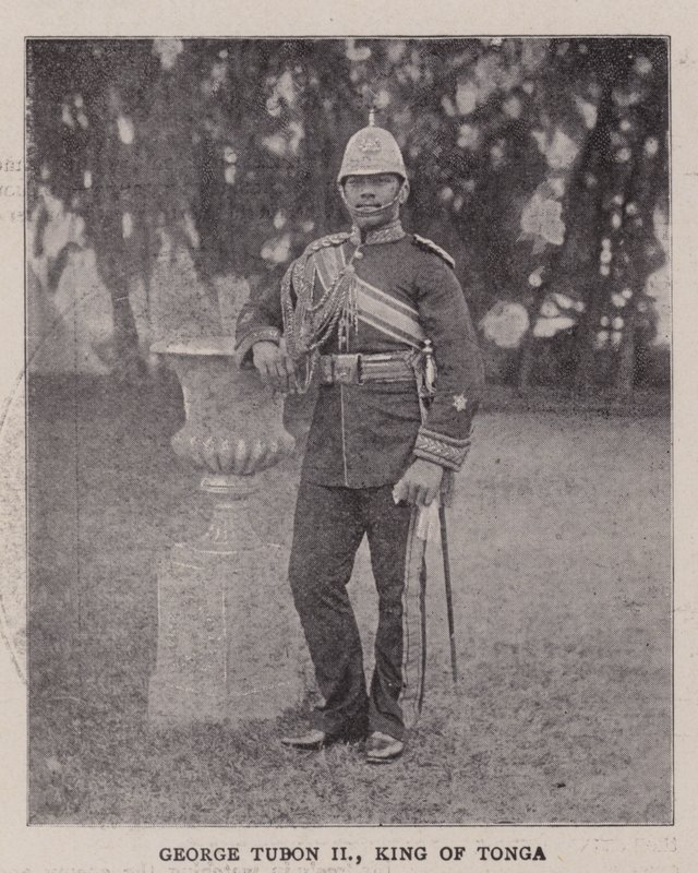 George Tubon II, re di Tonga da English Photographer