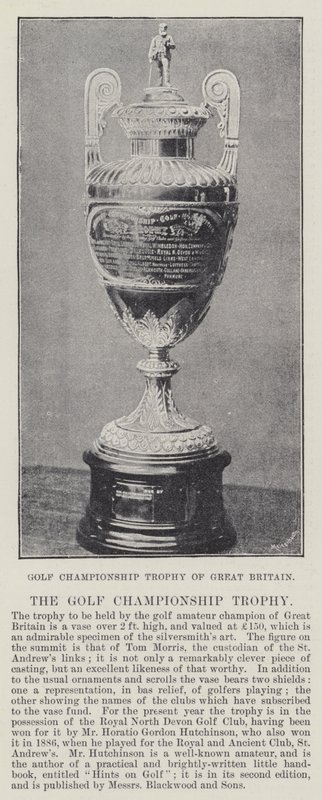 Trofeo del Campionato di Golf della Gran Bretagna da English Photographer