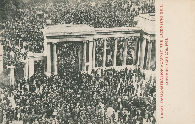 Grande dimostrazione contro il Licensing Bill, Londra, 27 settembre 1908 da English Photographer
