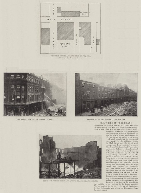 Grande Incendio a Sunderland da English Photographer