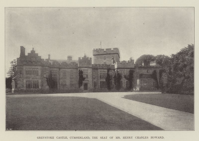 Castello di Greystoke, Cumberland, la Residenza di Mr Henry Charles Howard da English Photographer