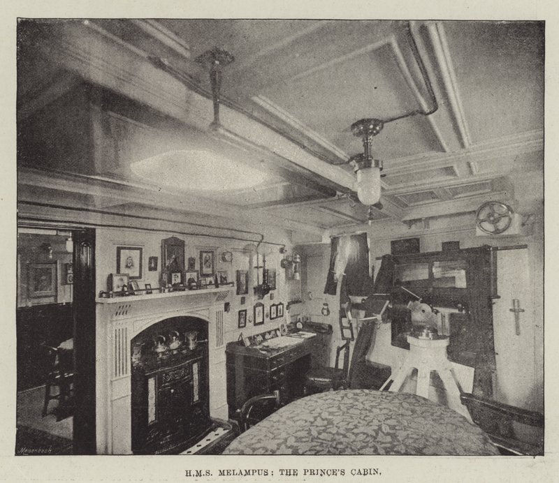 HMS Melampus, la cabina del principe da English Photographer