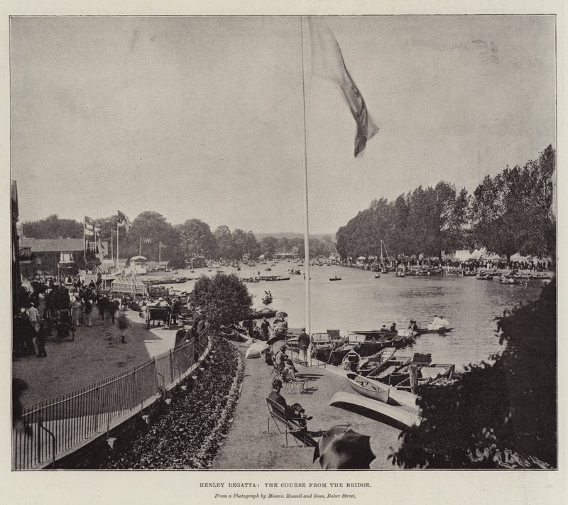 Regata di Henley, il Percorso dal Ponte da English Photographer