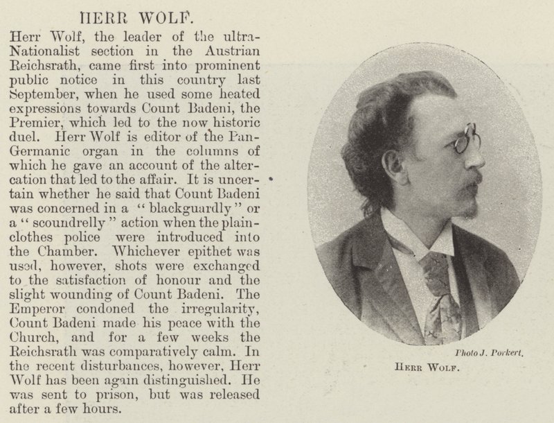 Herr Wolf da English Photographer
