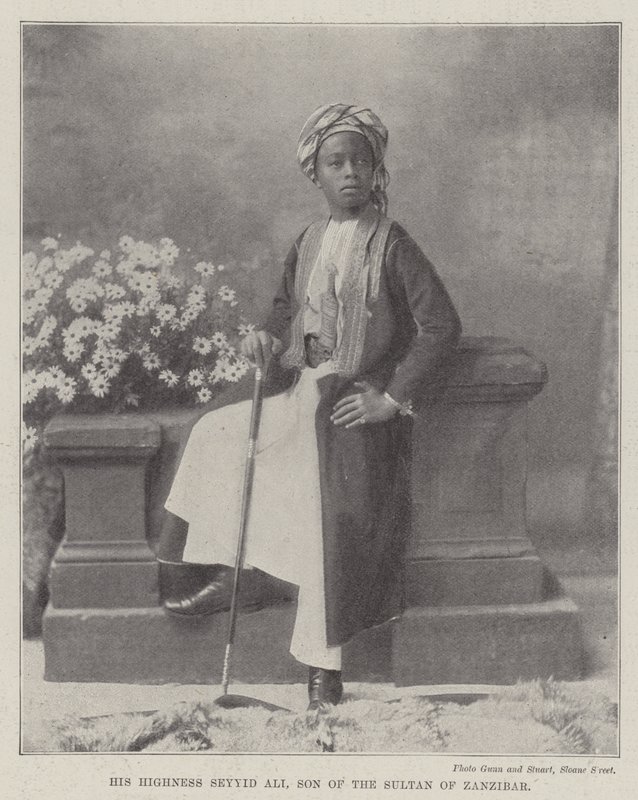 Sua Altezza Seyyid Ali, figlio del sultano di Zanzibar da English Photographer