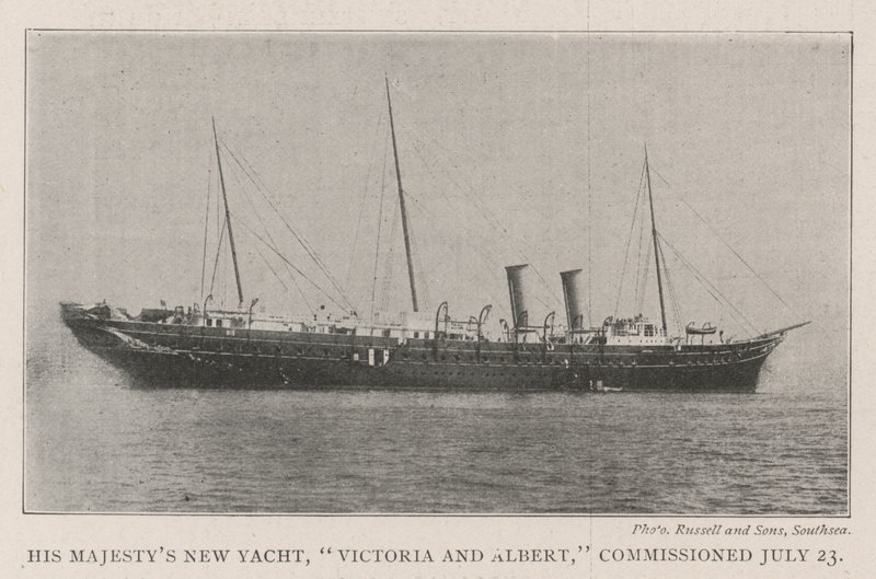 Il nuovo yacht di Sua Maestà, Victoria e Albert, commissionato il 23 luglio da English Photographer