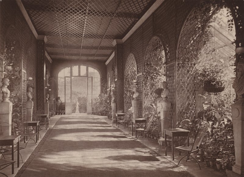 Holland House, Londra: Serra che conduce dalla Sala da Ballo da English Photographer