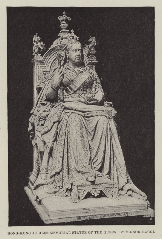 Statua commemorativa del Giubileo della Regina a Hong Kong, di Signor Raggi da English Photographer
