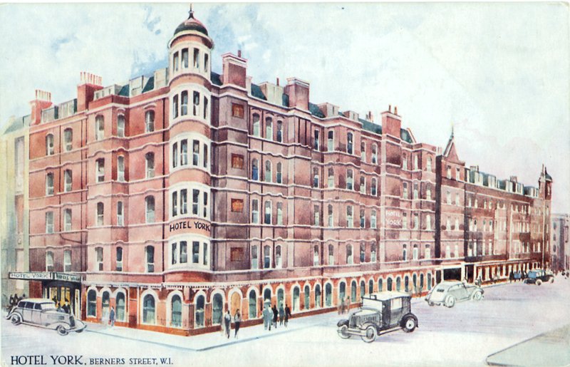 Hotel York, Berners Street, W1 da English Photographer