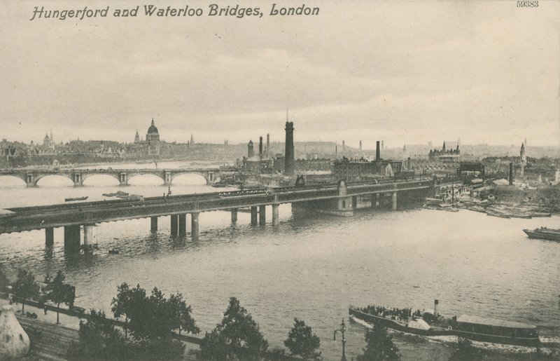 Ponti di Hungerford e Waterloo, Londra da English Photographer