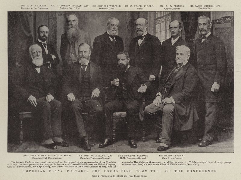 Posta imperiale a tariffa unica, il comitato organizzatore della conferenza da English Photographer