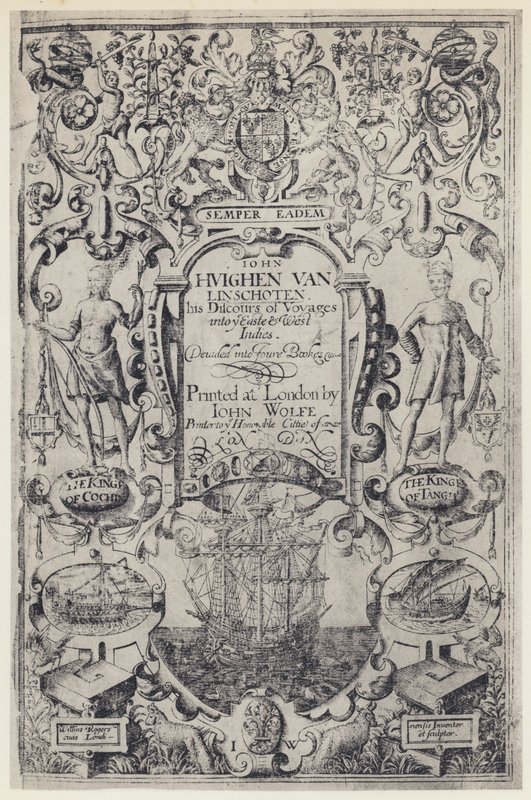 J Linschoten, Discorsi di viaggi, J Wolfe 1598 da English Photographer