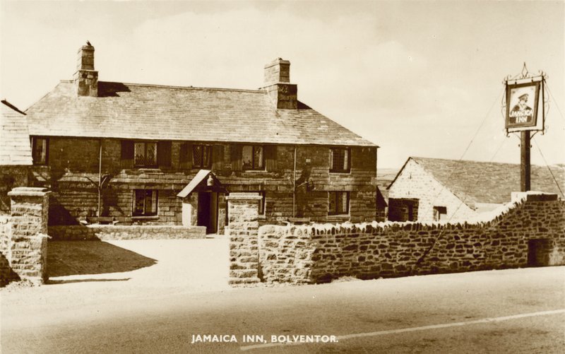 Jamaica Inn, Bolventor, Cornovaglia, famosa per essere associata al contrabbando della Cornovaglia e celebrata nel libro omonimo di Daphne Du Maurier da English Photographer