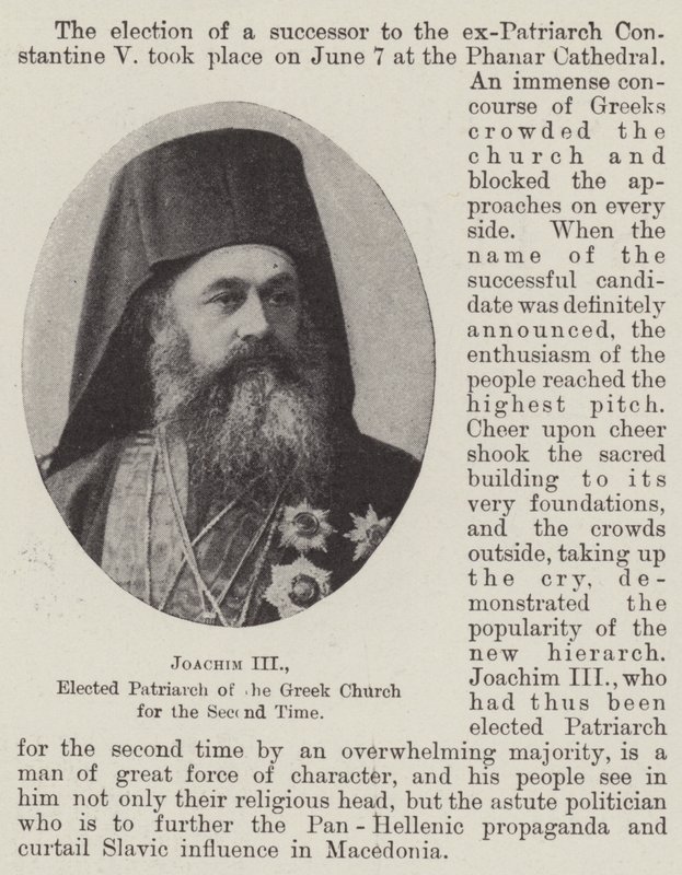 Joachim III, eletto Patriarca della Chiesa Greca per la Seconda Volta da English Photographer