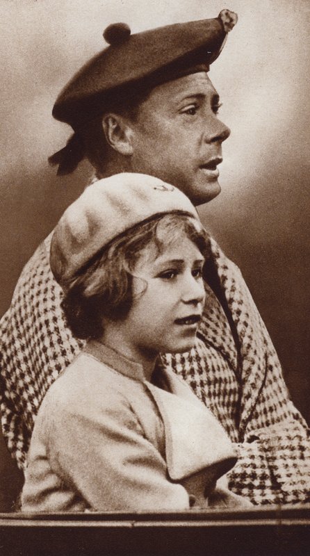 Re Edoardo VIII e sua nipote, la futura regina Elisabetta II da English Photographer