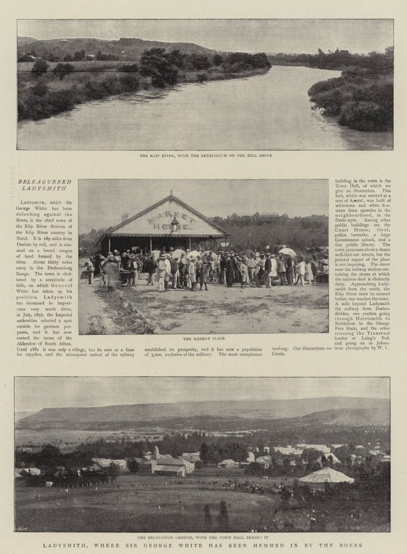 Ladysmith, dove Sir George White è stato circondato dai Boeri da English Photographer
