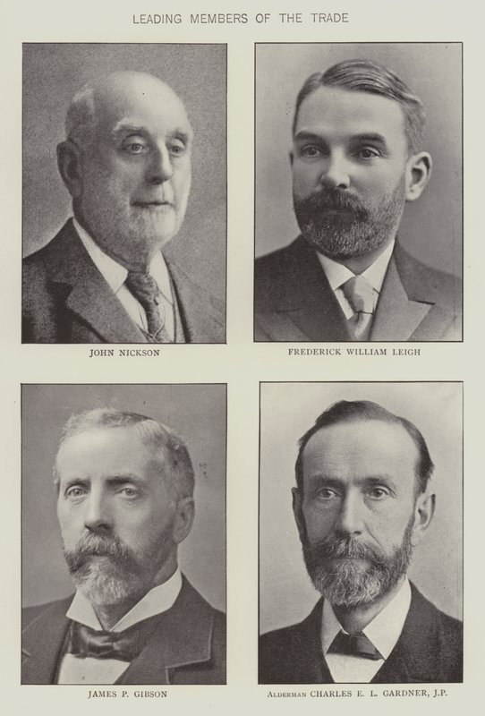 Membri principali del commercio di drogheria (foto in bianco e nero) da English Photographer
