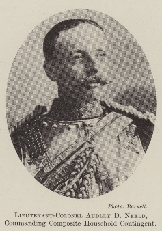 Tenente colonnello Audley D Neeld, comandante del contingente composito della casa reale da English Photographer