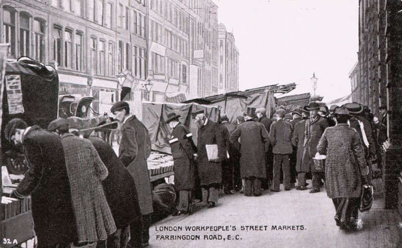 Mercati di strada dei lavoratori di Londra da English Photographer