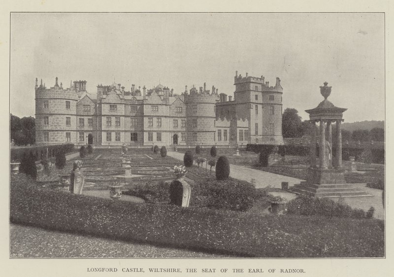 Castello di Longford, Wiltshire, la Residenza del Conte di Radnor da English Photographer