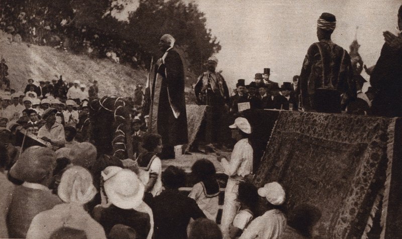 Lord Balfour parla a favore della creazione di uno stato ebraico in Palestina da English Photographer