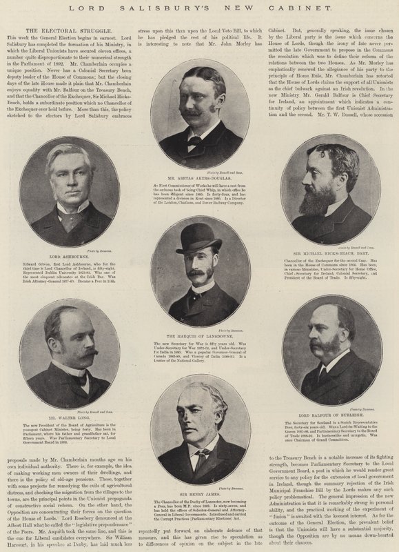 Il nuovo gabinetto di Lord Salisbury da English Photographer