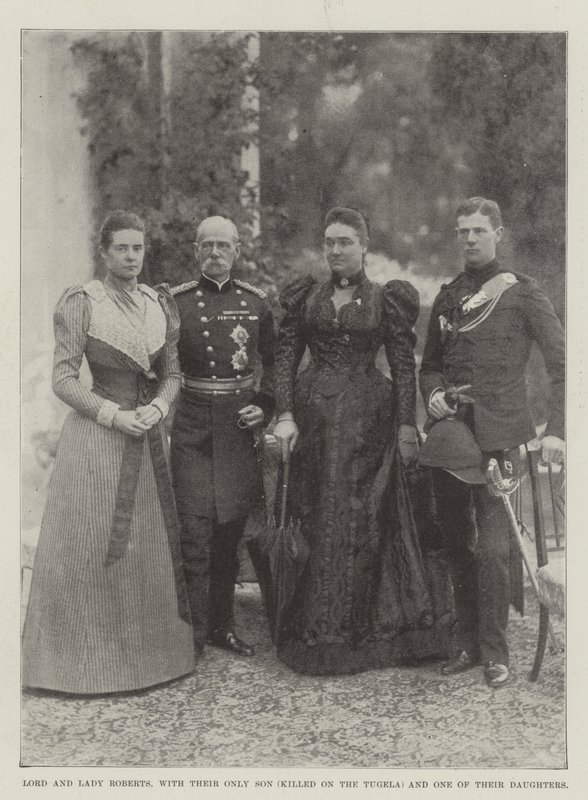 Lord e Lady Roberts, con il loro unico figlio (ucciso sul Tugela) e una delle loro figlie da English Photographer