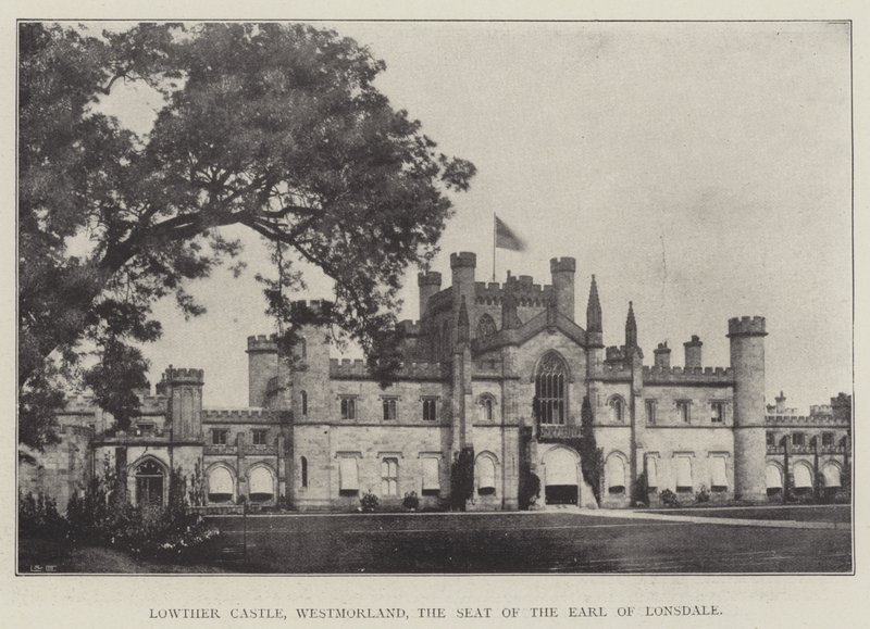 Castello di Lowther, Westmorland, la residenza del Conte di Lonsdale da English Photographer