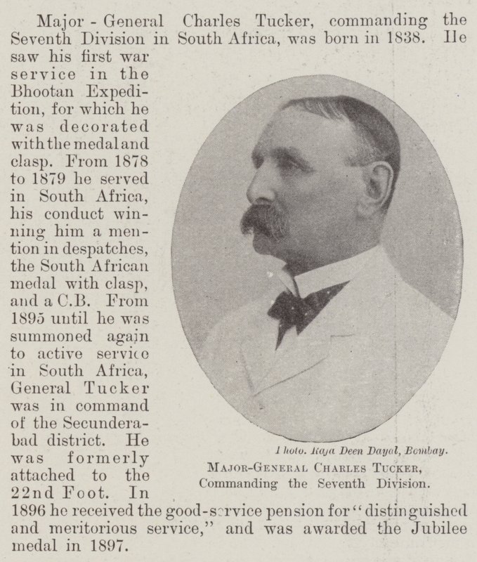 Maggior generale Charles Tucker, comandante della Settima Divisione da English Photographer