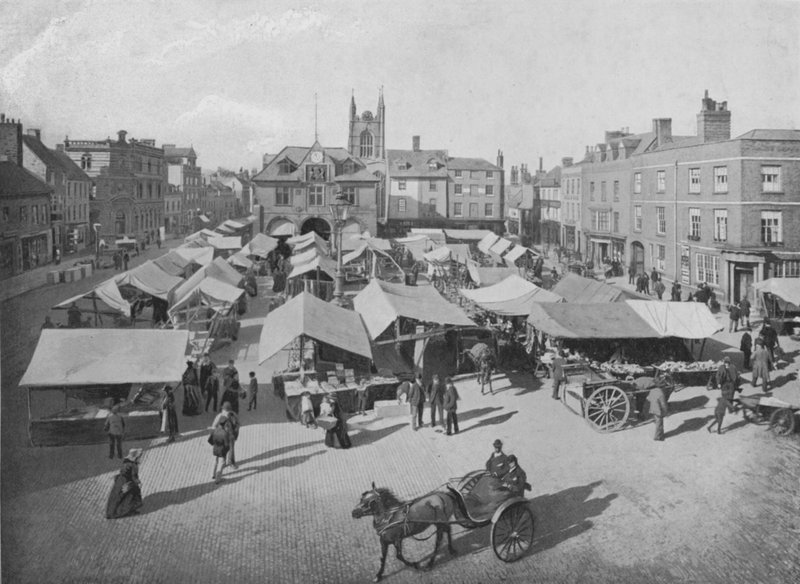 Piazza del mercato, Peterborough da English Photographer